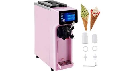 Vevor Commercial Ice Cream Maker 10 20 Liter Per Hour Yield Countertop