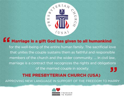 Presbyterian Church Includes Same Sex Couples In Definition Of Marriage
