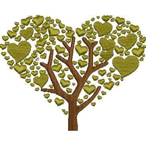 Tree Heart Vector Only