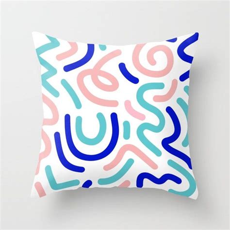 Squiggle 80s Confetti Pattern And Minimal Retro Throwback Abstract Line