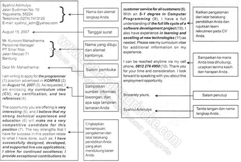 Lima contoh application letter dalam bahasa inggris yang baik dan benar beserta artinya yang bisa dijadikan referensi dalam pembuatan application letter. Contoh Surat Lamaran Pekerjaan Berdasarkan Iklan Dalam ...