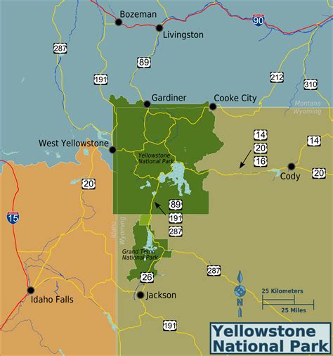 Yellowstone National Park Usa Map Topographic Map Of Usa With States
