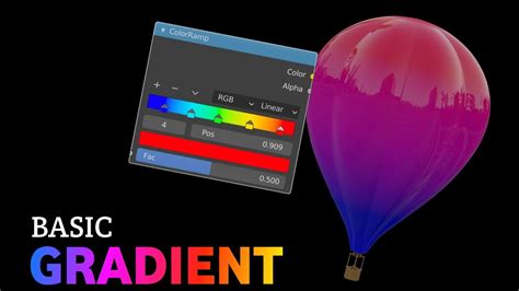Basic Gradient Colour In Blender Youtube