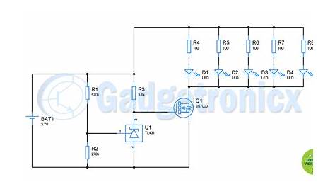 rechargeable led torch circuit diagram