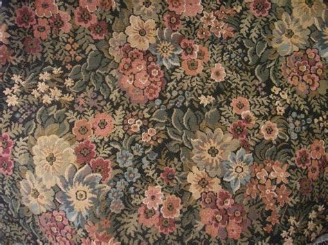 Vintage Tapestry Fabric Belgian 1980s Upholstery Crafting