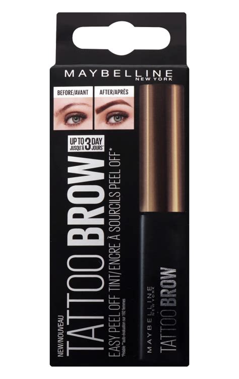 Гель-тинт для бровей Brow Tattoo светло-коричневый Maybelline 4.6г