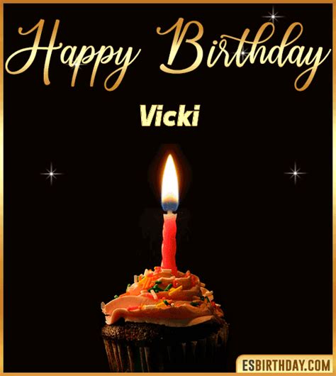 Happy Birthday Vicki  🎂 Images Animated Wishes【28 S】