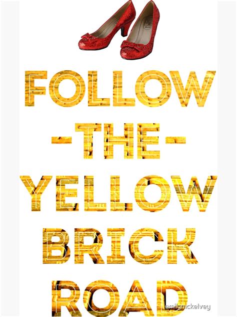 Follow The Yellow Brick Road Magnet For Sale By Emilymckelvey Redbubble