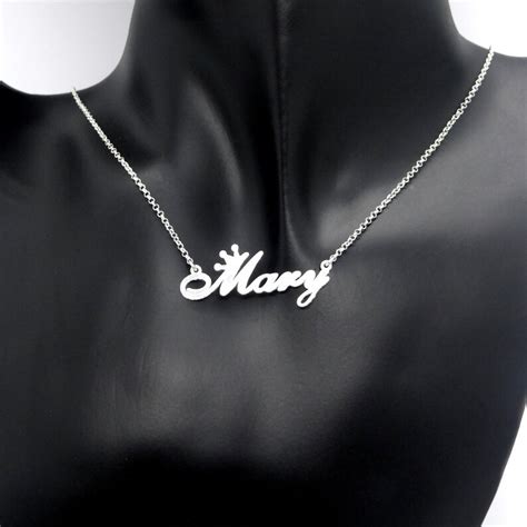 personalized name necklace sterling silver necklace best t etsy