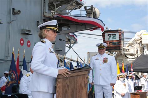 navy captain becomes 1st woman to command us nuclear carrier