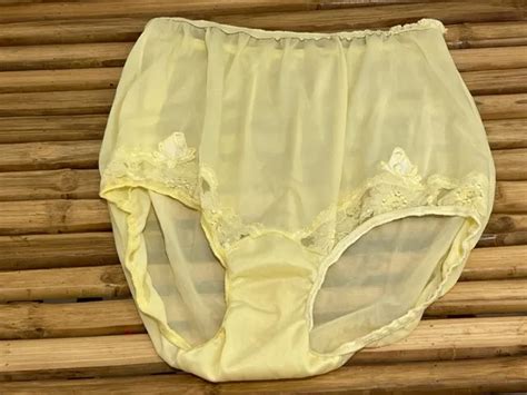 Vintage Silky Nylon And Lace Granny Sissy Mushroom Gusset 60s Panty Sz Xl 2450 Picclick