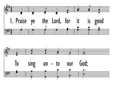Praise Ye The Lord For It Is Good Blue Psalter Hymnal 302