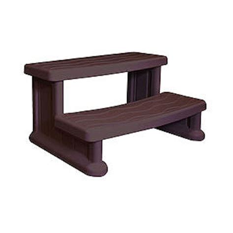 Spa Step Double Step Brown Height 16 Width 31 Depth 22 By Cover Valet Spa Parts By Allied