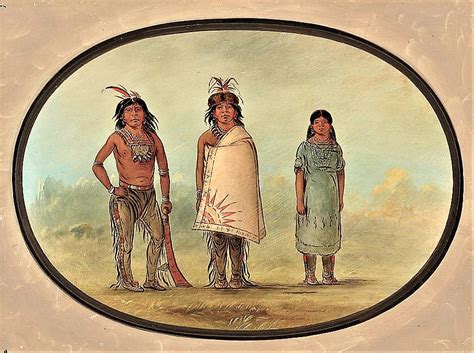 Native Americans George Catlin 1796 1872 Two Chippewyan Warriors