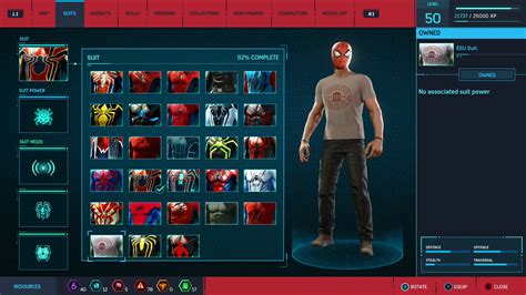 Marvels Spider Man For Playstation 4 How To Unlock Every Suit