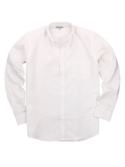 Urban Boundaries Mens 100 Cotton Long Sleeve Button Down Collar Oxford Shirt White Xx