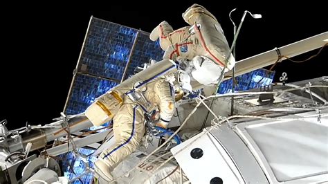 Russian Cosmonauts Complete Spacewalk Replacing Space Station Hardware Scitechdaily Tva Ganir