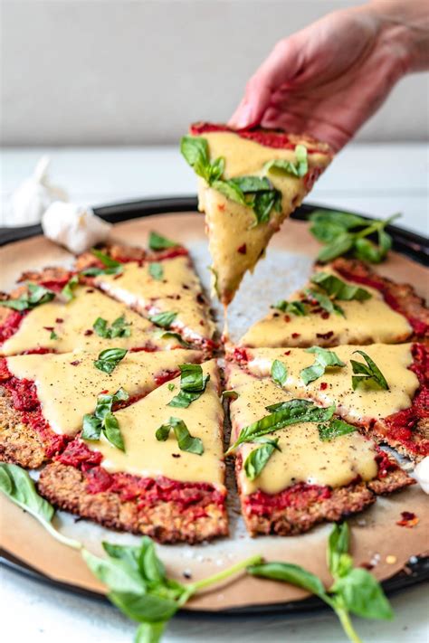 Vegan Cauliflower Pizza Crust Two Spoons