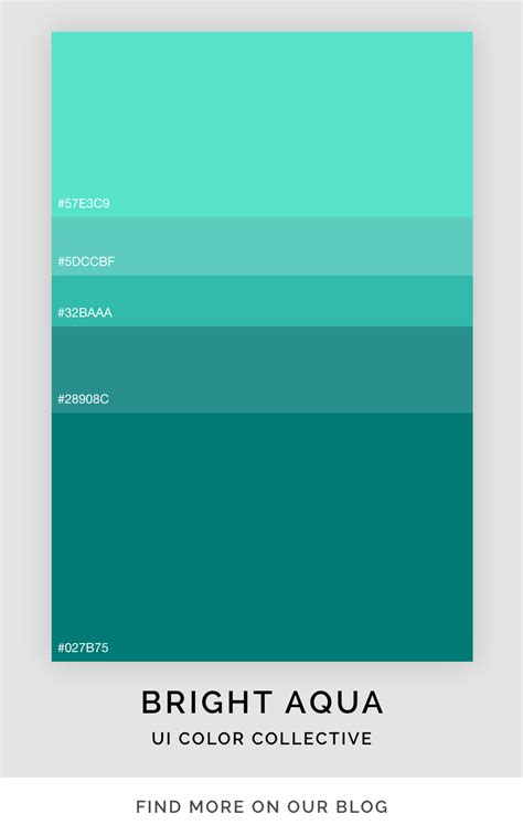 Bright Aqua Color Palette Artofit