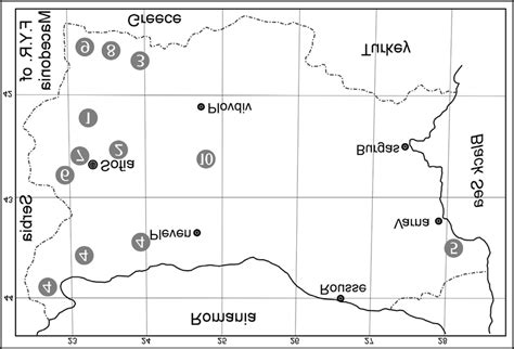 Localities Of Studied Palaeofloras 1 Bobovdol Basin Open Coal Mine