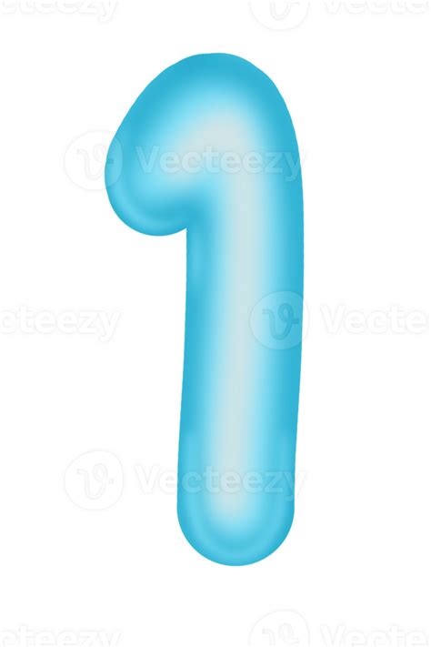 Blue Number 3d Style 23742206 Png