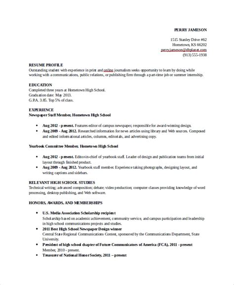 sample college resume templates   ms word