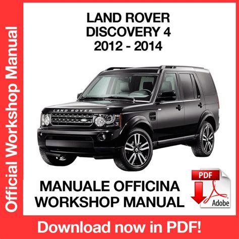 Workshop Manual Land Rover Discovery 4 2012 2014 EN