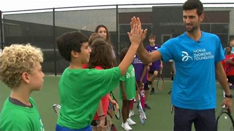 Who is novak's wife jelena ristic? Novak Djokovic meets with 80 kids, gives them inspiring lesson