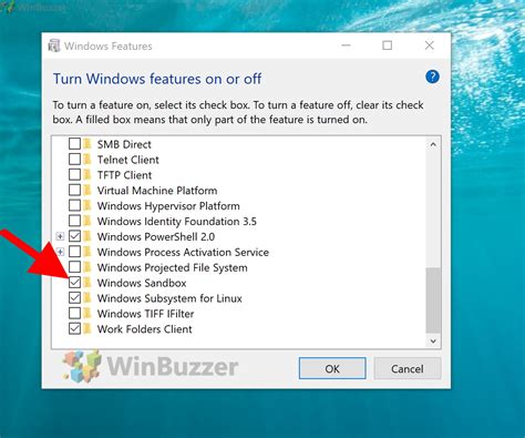 Windows 10 How To Enable The Windows Sandbox Feature Winbuzzer