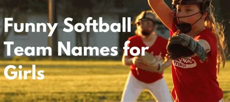 Funny Softball Team Names For Squad And Groups