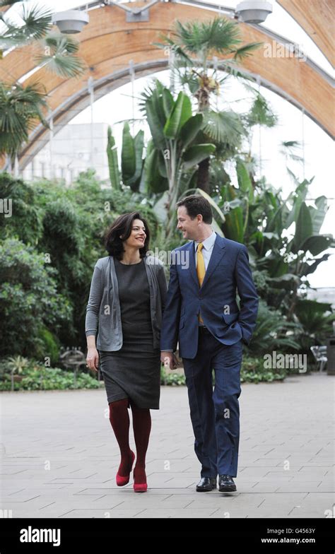 Deputy Prime Minister Nick Clegg And His Wife Miriam Gonzalez Durantez