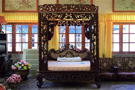 Ancient Chinese Bed Stock Photo Image Of Window House 55109648