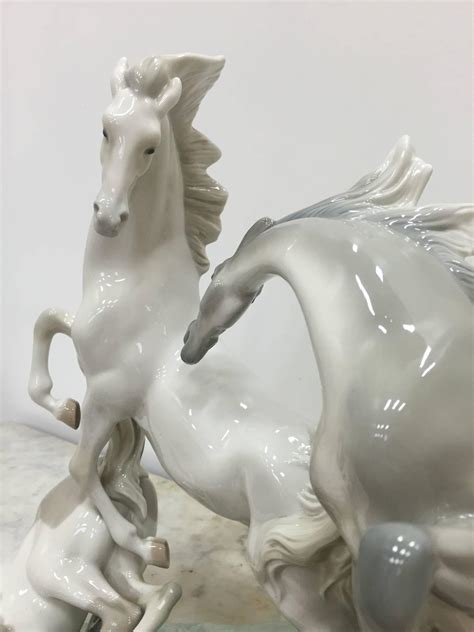 Lladro Porcelain Sculpture Beautiful Horses For Sale At 1stdibs