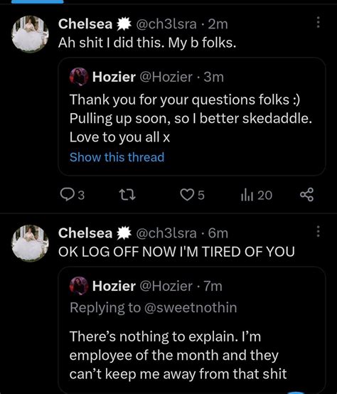 Chelsea 🗯️ On Twitter Fuck Me Bye I Guess Hozier