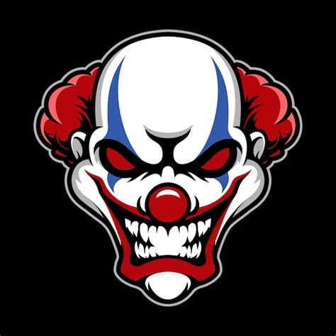 Premium Vector Creepy Clown Mascot