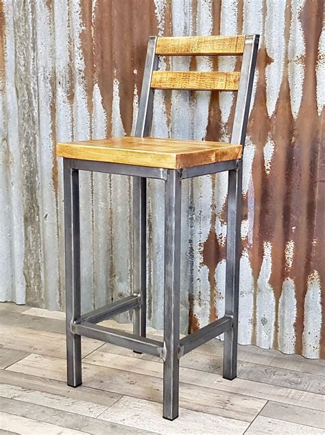 Industrial Style Bar Stools For High Poseur Tables Breakfast Bar