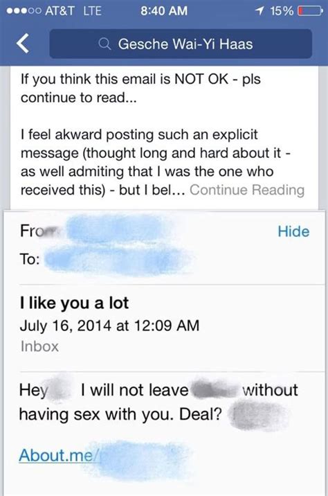 Businesswoman Humiliates Investor By Posting Sex Request Email On