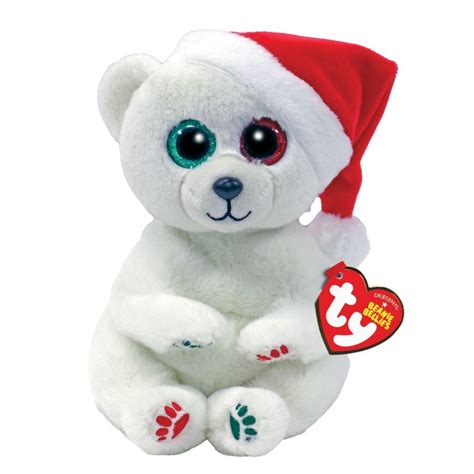 Beanie Boos Regular Plush Xmas Emery Polar Bear Teddy Bears Beanie Boos And Soft Toys Casey S