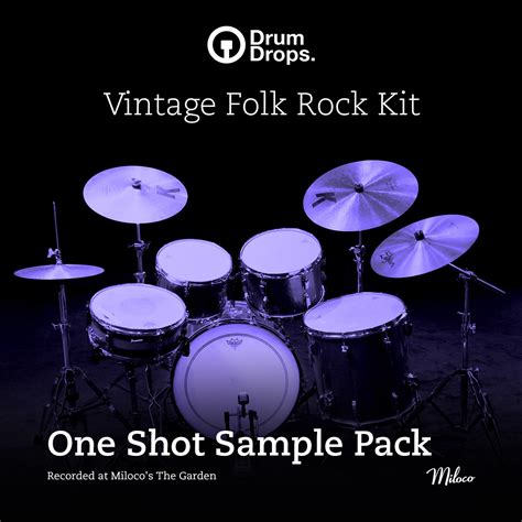 Vintage Folk Rock Kit One Shot Sample Pack By Drumdrops Drums