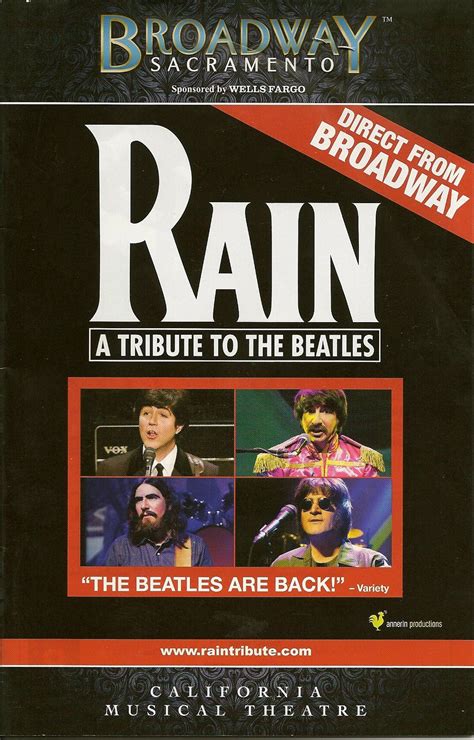 rain a tribute to the beatles went it was amazing musical plays musical movies live