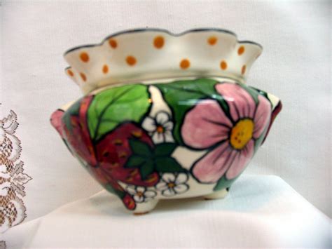 African violet care for the saintpaulia, great houseplants for beauty and easy care. Ceramic African Violet Planter, Impressionistic Picasso ...