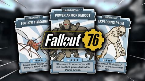 Fallout 76 The Best Legendary Perk Combinations For Every Build