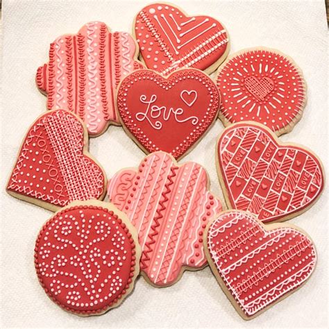 Homemade Valentines Day Cookies Soft Sugar Cookies With Royal