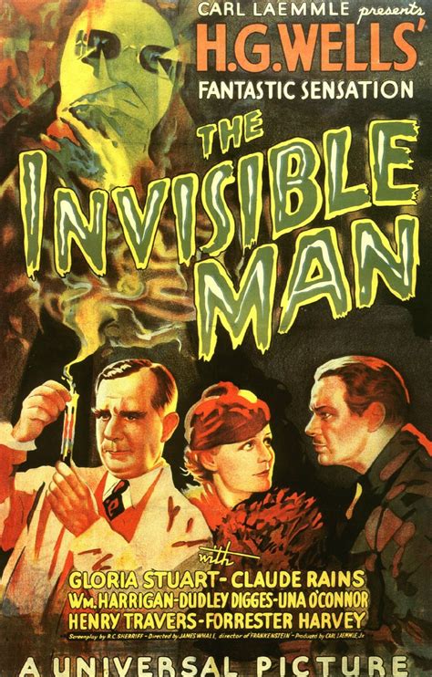 The Invisible Man 1933 Science Fiction Movie Posters Classic Movie