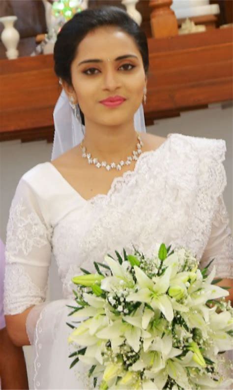 White Beautiful Christian Wedding Saree Christian Wedding Sarees