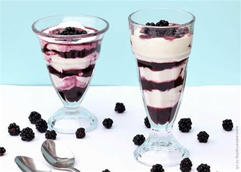Blackberry Yoghurt Parfait Recipe Yoghurt Parfait Sweet Treats