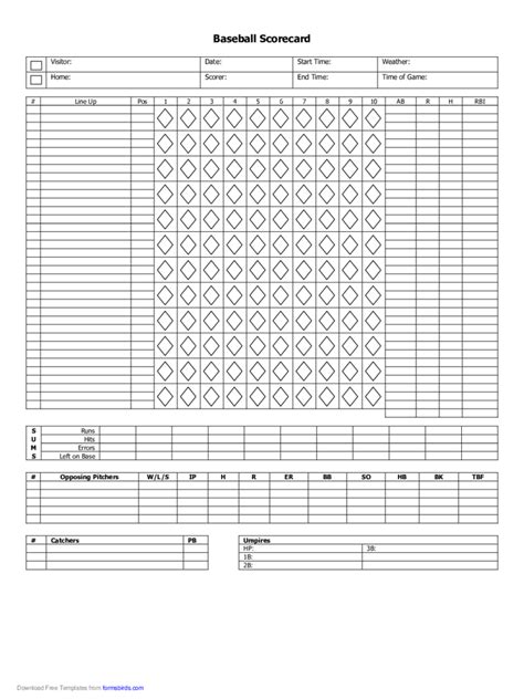 ポケモンリーグカード pokémon league card), or simply league card (japanese: Baseball Score Sheet - 8 Free Templates in PDF, Word, Excel Download