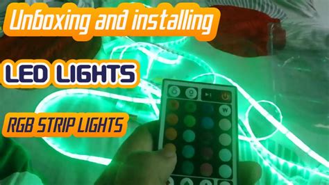 Unboxing And Installing Rgb Led Light Strips Youtube