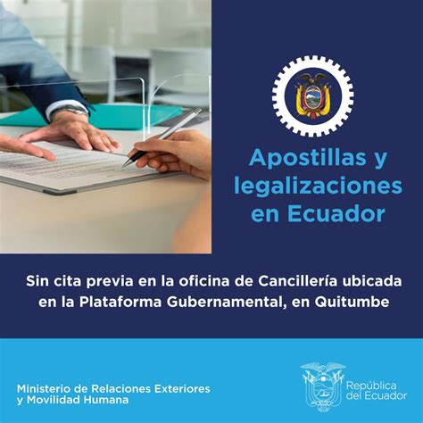 Cancillería Del Ecuador 🇪🇨 On Twitter Atención Desde El Próximo 11