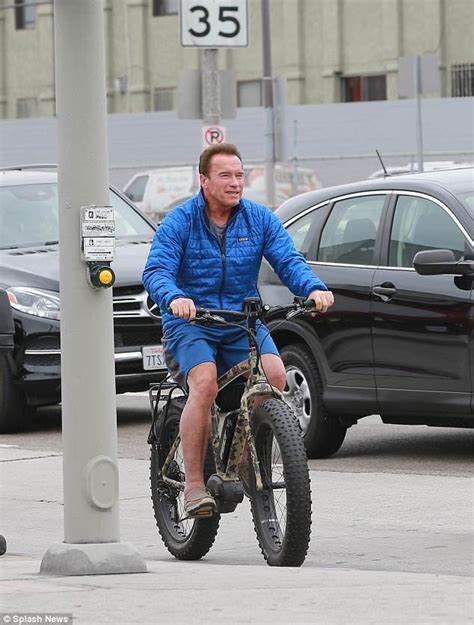 Arnold Schwarzenegger Is Seen Riding A Bike In La Just Two Months After